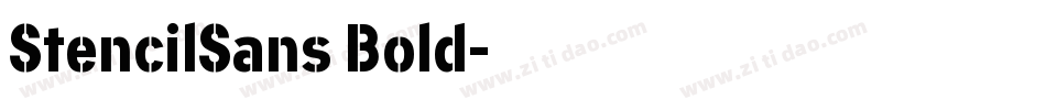 StencilSans Bold字体转换
